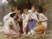 Adolphe William Bouguereau Admiration (mk26) oil on canvas